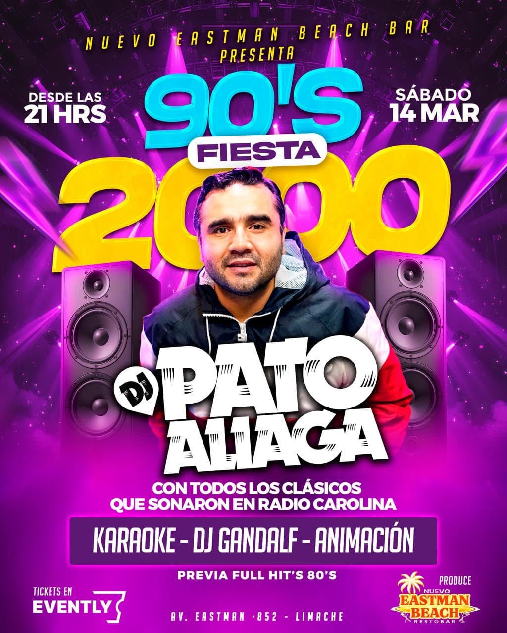Fiesta de los 90’s con DJ Pato Aliaga image}